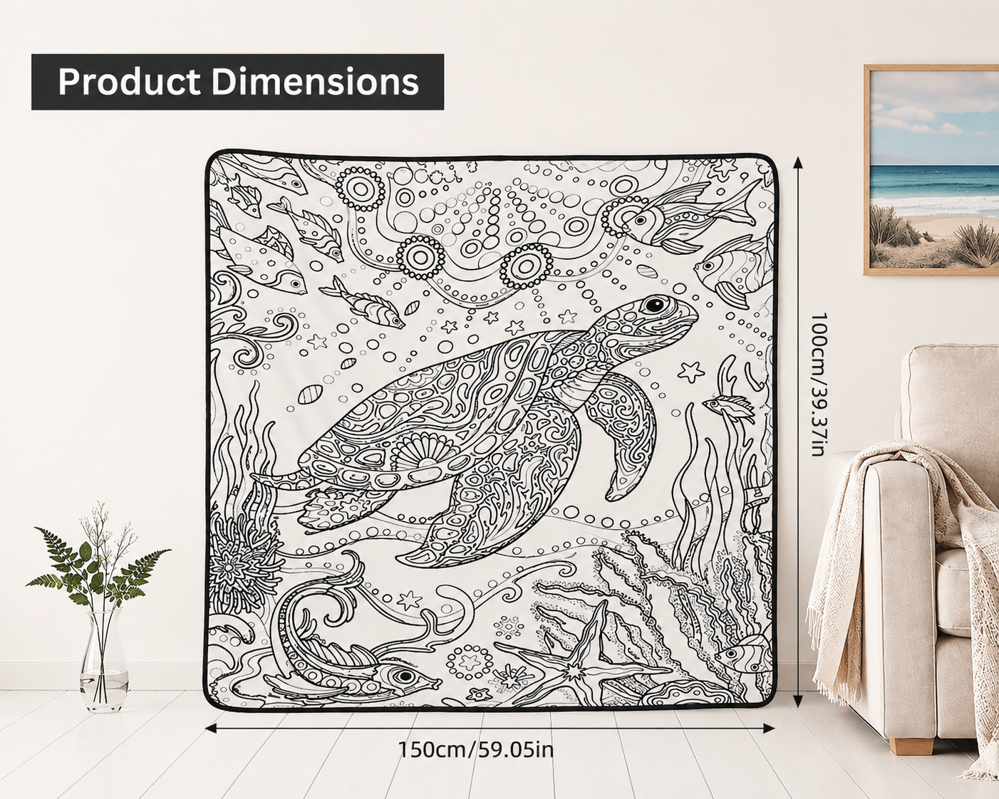 SnuggleInk - Ocean Adventure Coloring Blanket