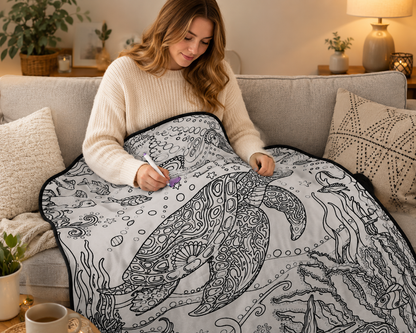 SnuggleInk - Ocean Adventure Coloring Blanket