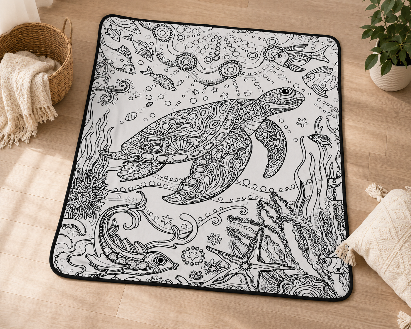 SnuggleInk - Ocean Adventure Coloring Blanket